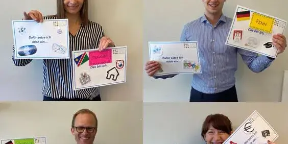 Vier Mitglieder des Kontora Family Office am Tag der Diversit&auml;t