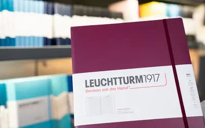 Nahaufnahme eines Notizbuches in Bordeaux