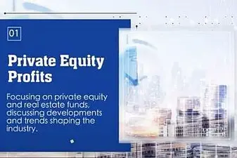 Slide in blau und weiß, zeigt eine futuristische Stadt